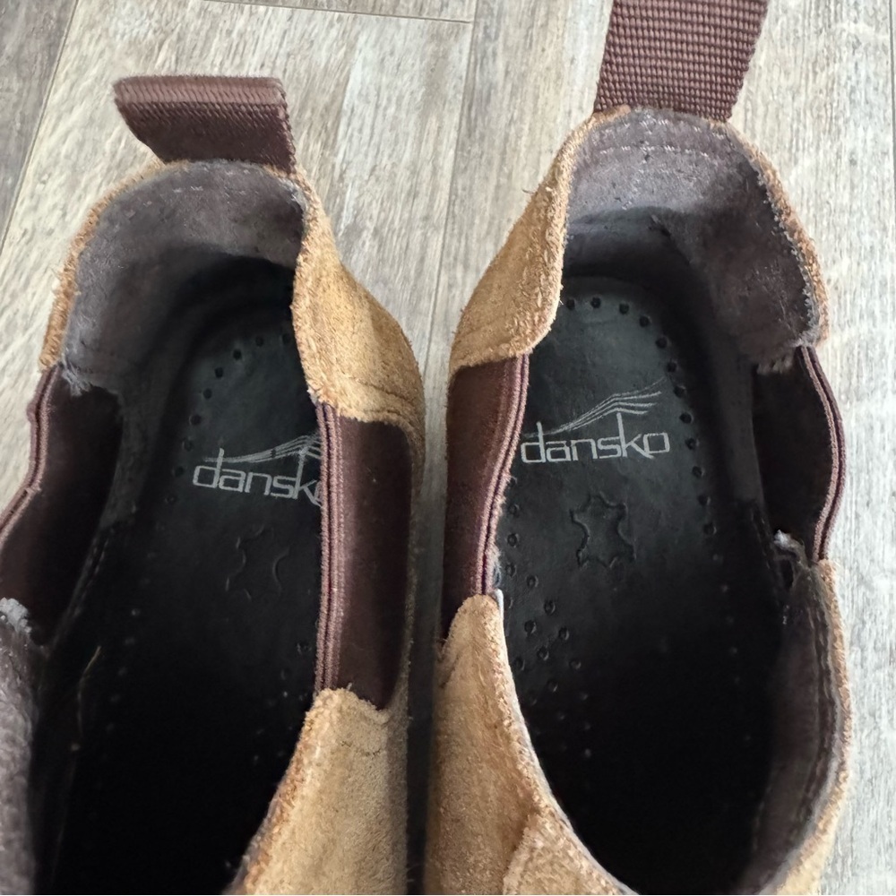 Dansko Tan Suede Clog Ankle Boots - Size 36 - Picture 3 of 9